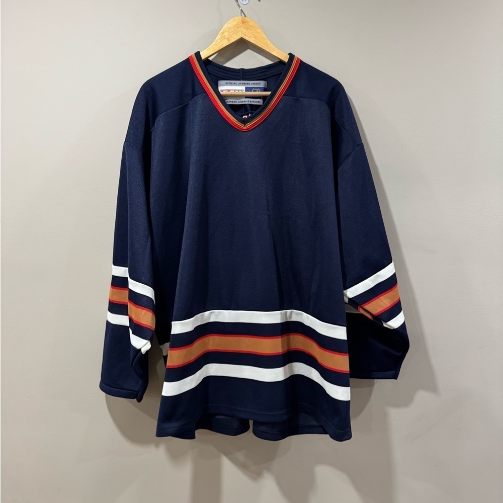 Edmonton Oilers Blank Professional Air Knit NHL Hockey Jersey - Vintage Like New